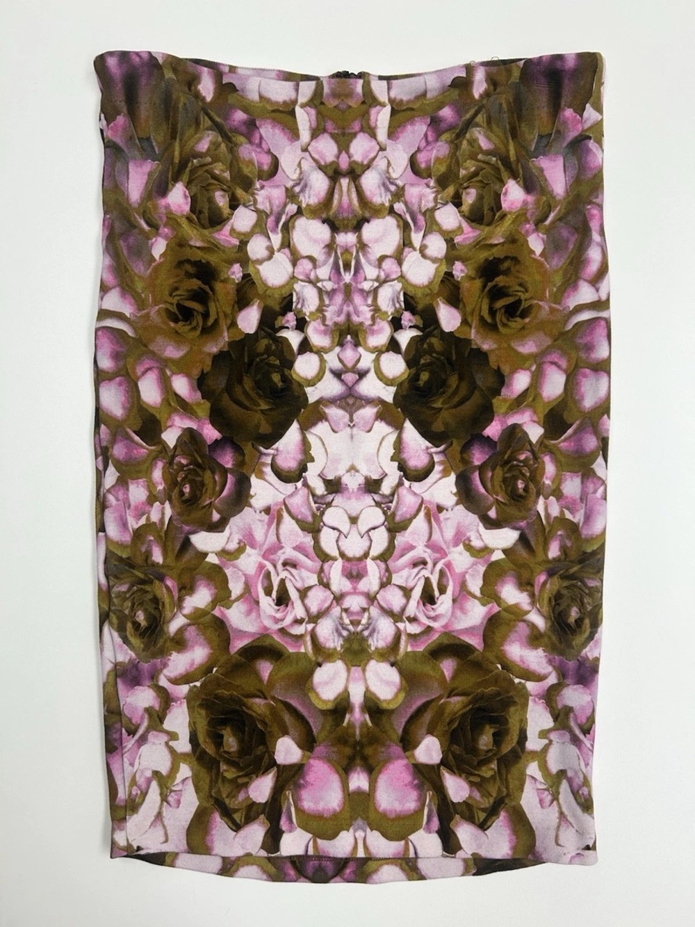 Alexander McQueen floral pencil skirt